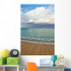 Hawaii, Oahu, Lanikai, Ocean And Clouds Over A Sandy Beach Wall Mural