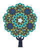 Geometric Mosaic Tree Wall Decal