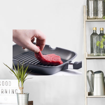 Putting Steak Pan Wall Decal shown on a wall