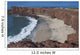 Hawaii, Lanai, Sweetheart Beach Viewed From Above Wall Mural