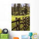Hawaii, Lanai, Koele Lodge, A Chapel Behind A Wooden Fence Wall Mural