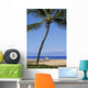 Hawaii, Lanai, Manele Bay Beach Park, Palm Tree And Woman On The Beach Wall Mural