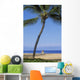 Hawaii, Lanai, Manele Bay Beach Park, Palm Tree And Woman On The Beach Wall Mural