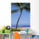 Hawaii, Lanai, Manele Bay Beach Park, Palm Tree And Woman On The Beach Wall Mural