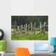 Wooden Fence Bordering Pasture As Lodge At Koele Horse Stables Wall Mural