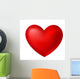 red heart Wall Decal