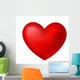 red heart Wall Decal