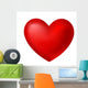red heart Wall Decal