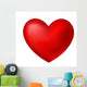 red heart Wall Decal