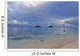 Hawaii, Oahu, Lanikai, A Woman Wades In The Water At The Beach At Dusk Wall Mural