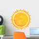 Watercolor Sun with Spiked Wall Decal