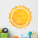 Watercolor Sun with Spiked Wall Decal