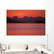 Chilkat Mountains Sunset Over The Water Wall Mural