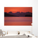 Chilkat Mountains Sunset Over The Water Wall Mural