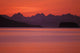 Chilkat Mountains Sunset Over The Water Wall Mural