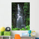 Cascading Waterfall In Lush Tropical Rainforest Wall Mural