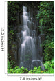 Cascading Waterfall In Lush Tropical Rainforest Wall Mural