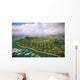 Kahala Homes Foreground And Waikiki Hotels Background Wall Mural