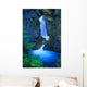 A Beautiful Waterfall, Johnston Canyon, Banff, Alberta, Canada Wall Mural