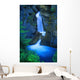 A Beautiful Waterfall, Johnston Canyon, Banff, Alberta, Canada Wall Mural