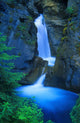 A Beautiful Waterfall, Johnston Canyon, Banff, Alberta, Canada Wall Mural