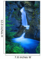 A Beautiful Waterfall, Johnston Canyon, Banff, Alberta, Canada Wall Mural
