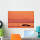 Fluke Of A Humpback Whale At Sunset Wall Mural