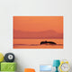 Fluke Of A Humpback Whale At Sunset Wall Mural