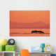 Fluke Of A Humpback Whale At Sunset Wall Mural