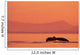 Fluke Of A Humpback Whale At Sunset Wall Mural