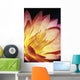 Close-Up Of Pink Water Lily, Center, Dark Background Wall Mural