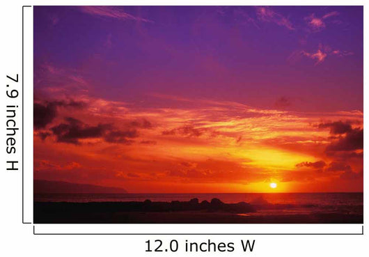 Hawaii, Oahu, North Shore, Sunset Wall Mural