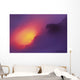 Hawaii, Big Island, Lava Meets The Ocean, Steam, Rock Wall Mural