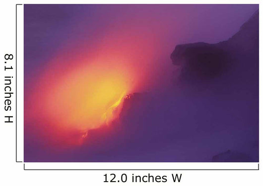 Hawaii, Big Island, Lava Meets The Ocean, Steam, Rock Wall Mural