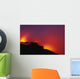 Hawaii, Big Island, Lava Meets The Ocean, Steam, Rock Wall Mural
