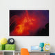 Lava Exploding As Lava Flow Hits The Ocean Wall Mural