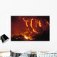 Lava Flows Into Forest Burning Trees Wall Mural