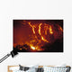 Lava Flows Into Forest Burning Trees Wall Mural
