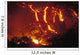 Lava Flows Into Forest Burning Trees Wall Mural