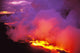 Lava Flow Into Ocean Wall Mural