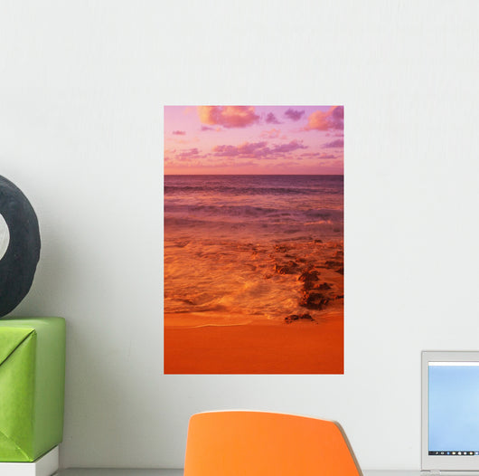Hawaii, Oahu, North Shore, Sunset Wall Mural