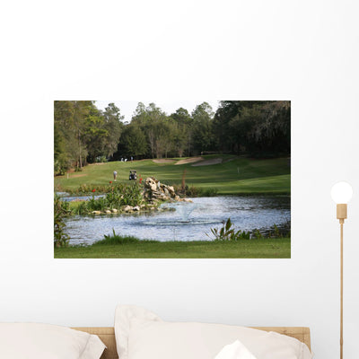Golf Beauty shown on a wall