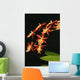 Close-Up Of Bright Orange Orchids Wall Mural