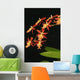 Close-Up Of Bright Orange Orchids Wall Mural