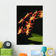 Close-Up Of Bright Orange Orchids Wall Mural