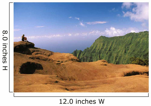 Hawaii, Kauai, Na Pali Coast, Overlooking Kalalau Valley Wall Mural