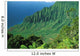 Hawaii, Kauai, Na Pali Coast, Overlooking Kalalau Valley Wall Mural