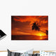 Hawaii, Maui, A Beautiful Sunset At Olowalu Wall Mural