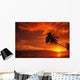 Hawaii, Maui, A Beautiful Sunset At Olowalu Wall Mural