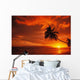 Hawaii, Maui, A Beautiful Sunset At Olowalu Wall Mural